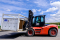 Eine Carrier-Rental-System-Maschine wird gerade installiert
